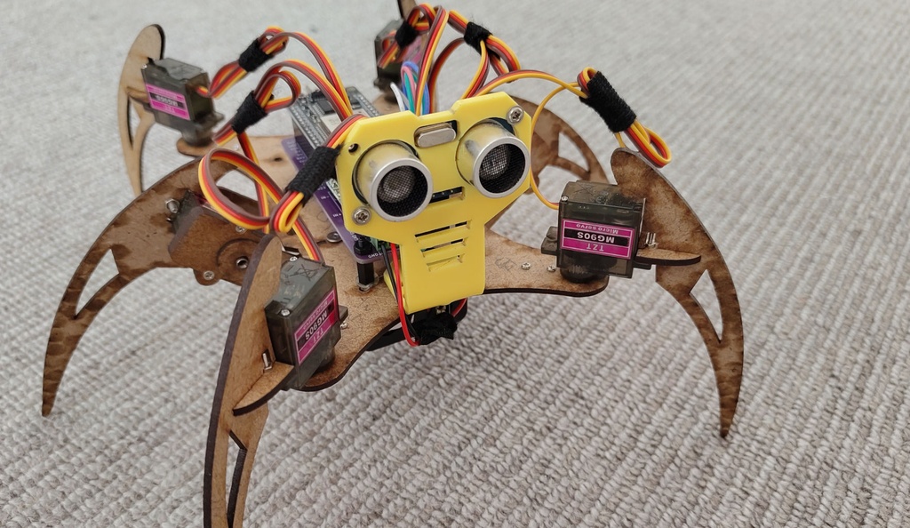 Hexapod robot. The Morning Set