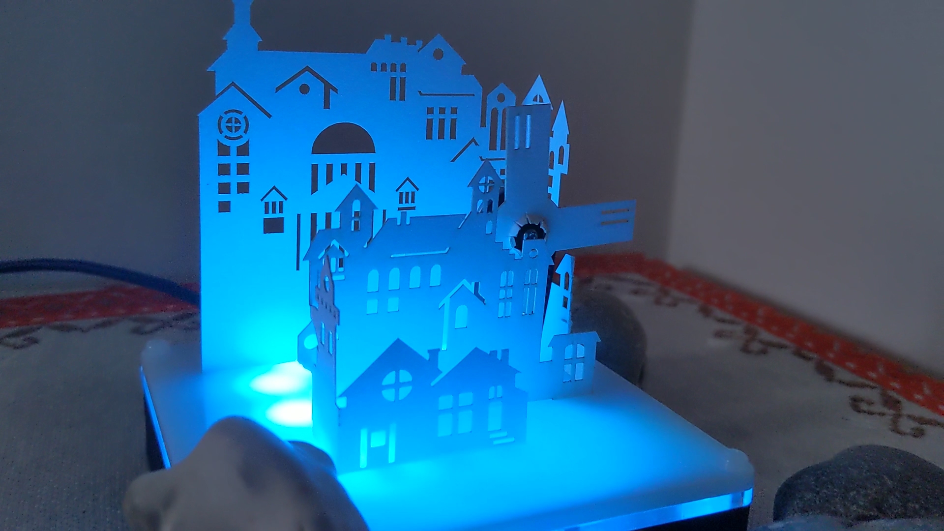 Paper City Windmill: Motion, Light & Logic