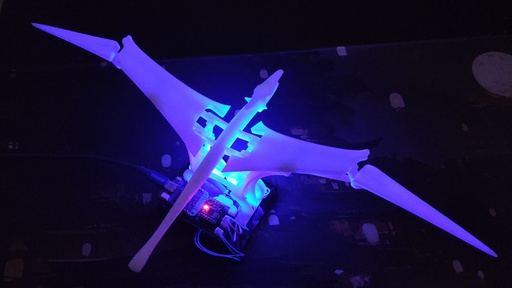 Kinetic Pterodactyl: Light, Motion & Code