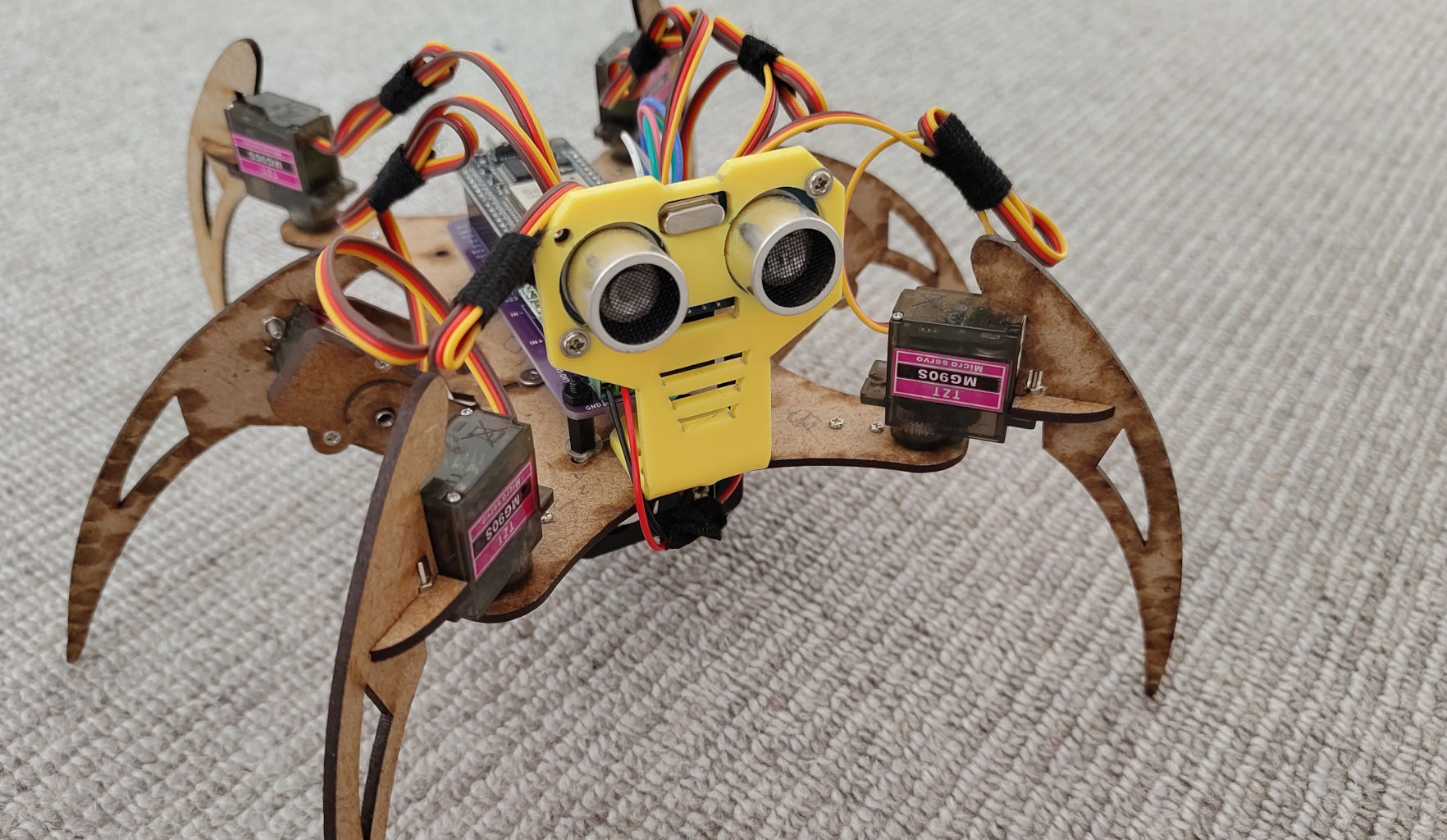 Hexapod robot. The Morning Set