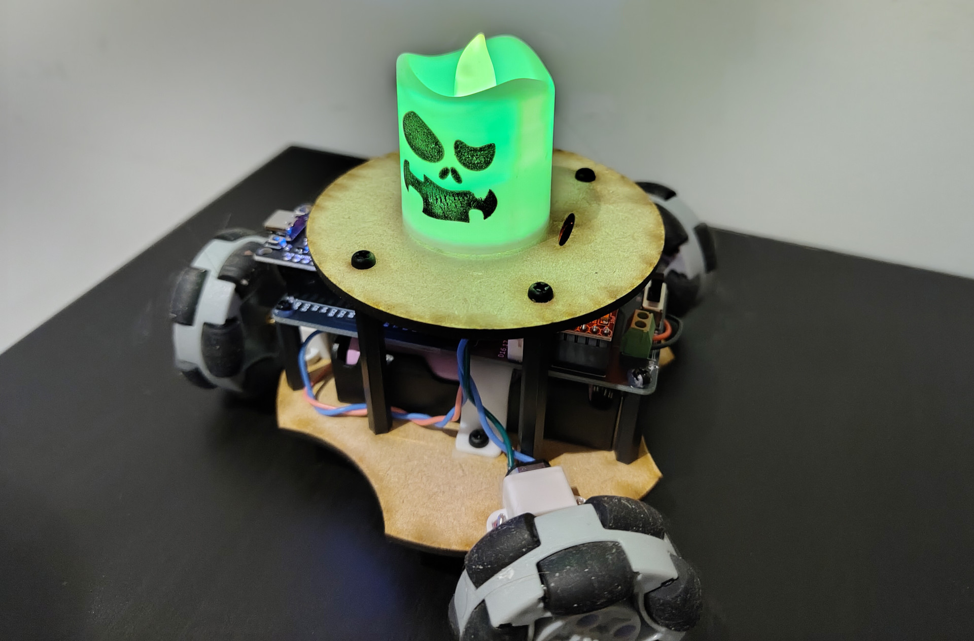 Ghost Rider - Halloween Omni Wheel Robot. Advanced classes